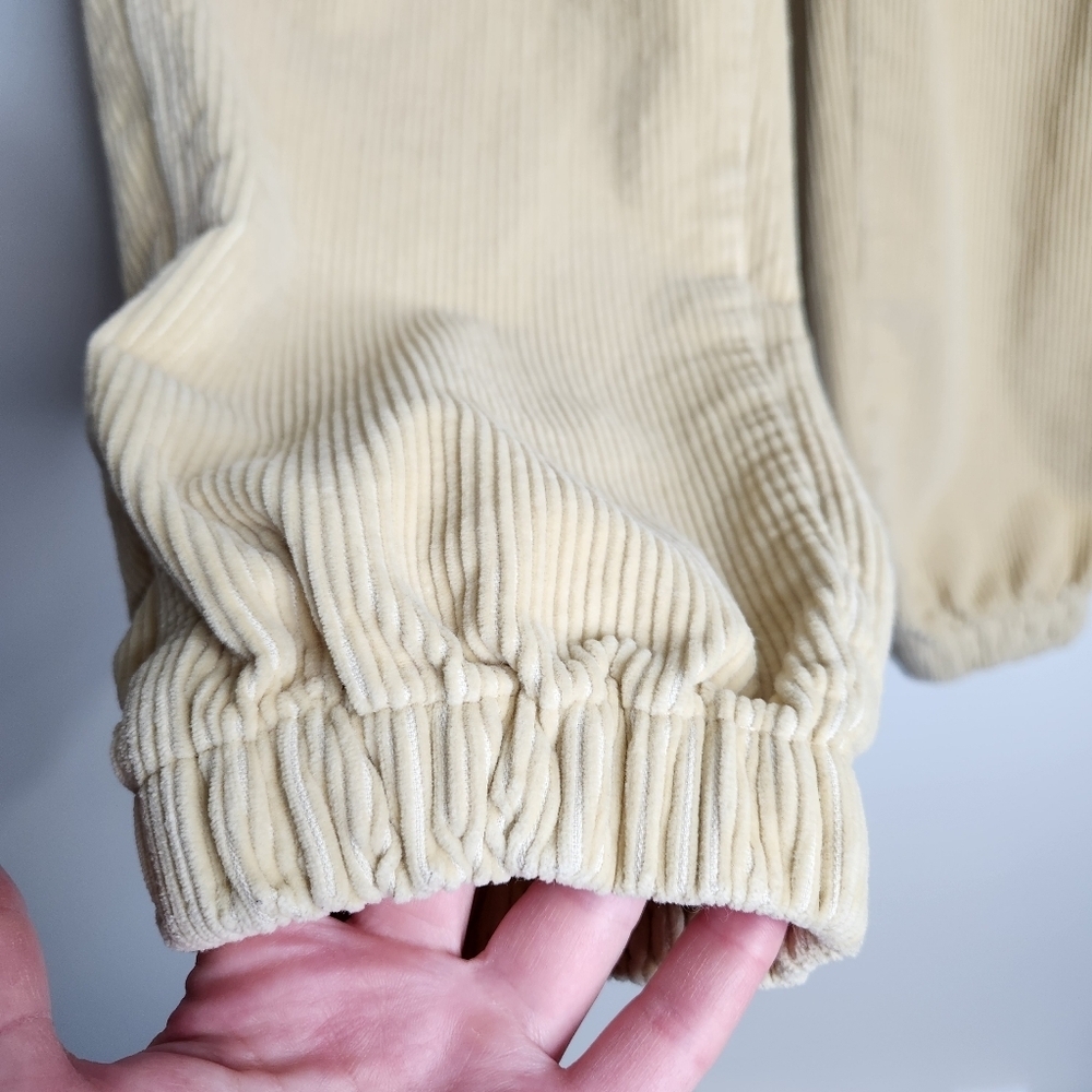 Aritzia Tna Ripcord Butter Yellow Corduroy Jogger Leg Pants Size 6 - Picture 7 of 15